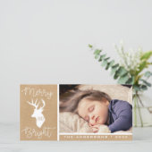 そしてメリー明るい | クラフトディアー | クリスマス素朴 シーズンカード (スタンド正面)