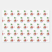 そしてメリー明るい、クリスマスの木、クリスマスの包み ラッピングペーパーシート (正面2)