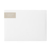 そしてメリー明るい |スタイリッシュレトロクリスマスストーン ラップアラウンドラベル (正面)