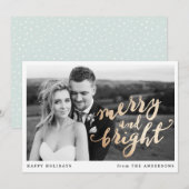 そしてメリー明るい |ホリデーフォトカード シーズンカード (正面/裏面)