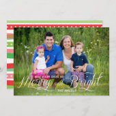 そしてメリー明るい |ホリデーフォトカード シーズンカード (正面/裏面)