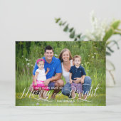 そしてメリー明るい |ホリデーフォトカード シーズンカード (スタンド正面)