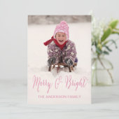 そしてメリー明るい |ホリデーフォトカード シーズンカード (スタンド正面)