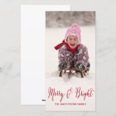 そしてメリー明るい |ホリデーフォトカード シーズンカード (正面/裏面)