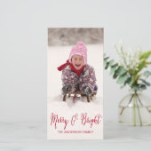 そしてメリー明るい |ホリデーフォトカード シーズンカード (スタンド正面)