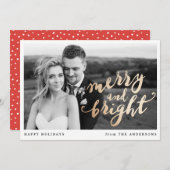 そしてメリー明るい |ホリデーフォトカード シーズンカード (正面/裏面)