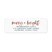 そしてメリー明るい |ボホカジュアルーのクリスマス ラベル (正面)