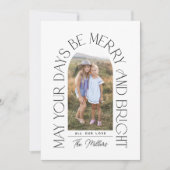 そしてメリー明るい | ミニマモダンリストのArch写真 シーズンカード (正面)