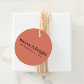 そしてメリー明るい |ミニマルなクリスマスソフトレッド フェイバータグ (インサイチュ)