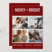 そしてメリー明るい |モダントレンディー写真 シーズンカード (正面/裏面)