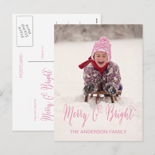 そしてメリー明るい | 休日の写真はがき シーズンポストカード (正面/裏面)