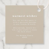 そしてメリー明るい |家族スタイリッシュの写真クリスマス フェイバータグ (裏面)