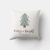 そしてメリー明るい | Bohoクリスマスツリー クッション (裏面)