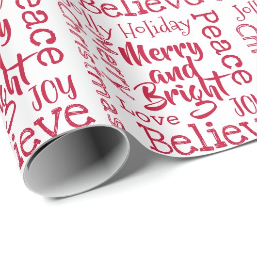 そしてメリー明るく他の愉快なクリスマスことわざは ラッピングペーパー (ロールコーナー)