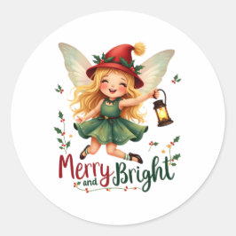 そしてメリー明るく陽気なクリスマス ラウンドシール