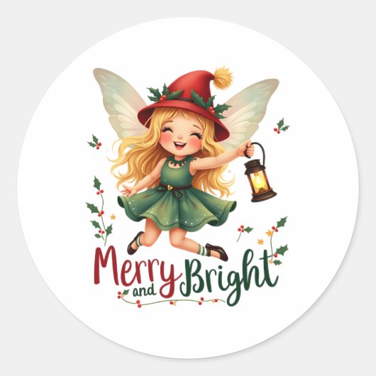 そしてメリー明るく陽気なクリスマス ラウンドシール (正面)
