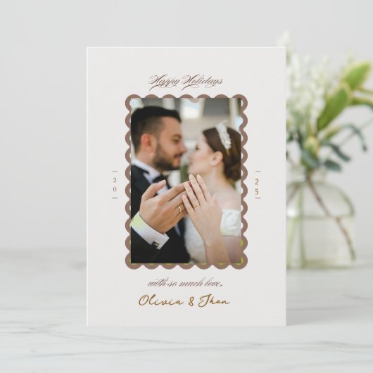 そしてメリー最初の結婚したクリスマス シーズンカード (スタンド正面)