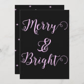 そしてメリー鮮やかなクリスマスの黒檀 シーズンカード (正面/裏面)