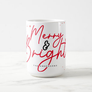 そしてメリー鮮やかなクリスマスレッド コーヒーマグカップ