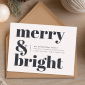 そしてメリー鮮やかな白黒のトレンディークリスマス シーズンカード