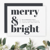そしてメリー鮮やかな白黒のトレンディークリスマス シーズンカード