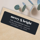 そしてメリー鮮やかな白黒のトレンディークリスマス ラベル