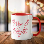 そしてメリー鮮やかな赤い台本のクリスマス マグカップ<br><div class="desc">そしてメリー鮮やかな赤い台本のクリスマスマグカップ</div>