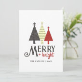 そしてメリー鮮やかな赤のクリスマス シーズンカード (スタンド正面)