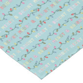 そしてメリー鮮やかな青のクリスマスライト ショートテーブルランナー (コーナー)