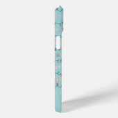 そしてメリー鮮やかな青のクリスマスライト Case-Mate iPhoneケース (裏面 / 右)