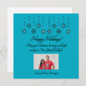 そしてメリーBright Personalization Flat Holiday Card シーズンカード (正面/裏面)