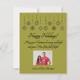 そしてメリーBright Personalization Flat Holiday Card シーズンカード