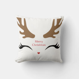 そしてモダンかわいいトナカイ顔 クッション