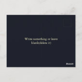 そしてモダンクラシック金ゴールドスター結婚ズの日々 ポストカード (裏面)