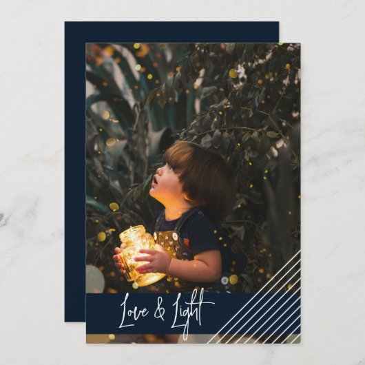 そしてモダン単純に愛とライトハヌカー シーズンカード (正面/裏面)