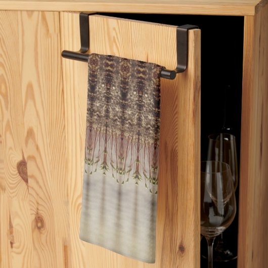 そしてモダン灰色の装飾デザイン キッチンタオル (三つ折り)