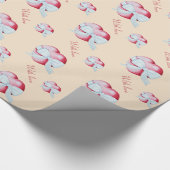 そしてユニーク異常な赤いハートロマンチック ラッピングペーパー (角)