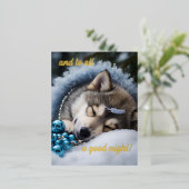 そして一晩中 箔シーズンポストカード (立ち正面)