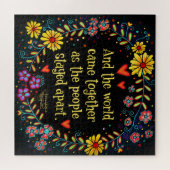 そして世界は共来に元気を ジグソーパズル (横)