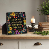 そして世界は共来に元気を フォトプラーク