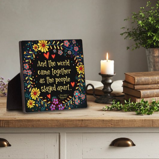 そして世界は共来に元気を フォトプラーク