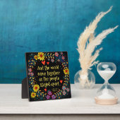 そして世界は共来に元気を フォトプラーク (インサイチュ)