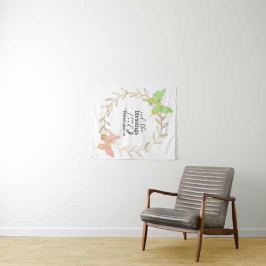 そして主の恵みは私たちに休息した タペストリー (インサイチュ(横))