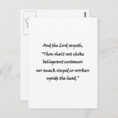 そして主のsayeth ポストカード (正面/裏面)