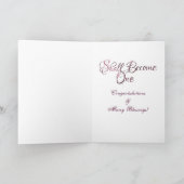 そして二つは一つの二重ガーベラおめでとうとなる カード (内部)