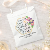 そして二人は一つになる婚約パーティー フェイバーバッグ (クリップ留めされた状態)