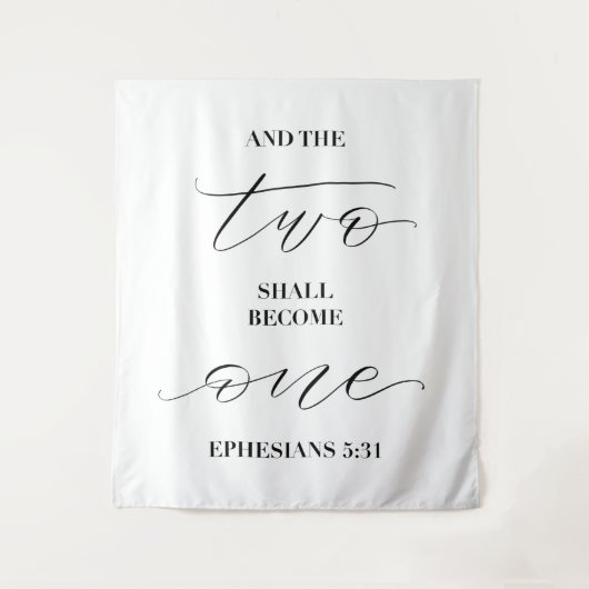 そして二人は一体となる — 結婚式 タペストリー (正面)