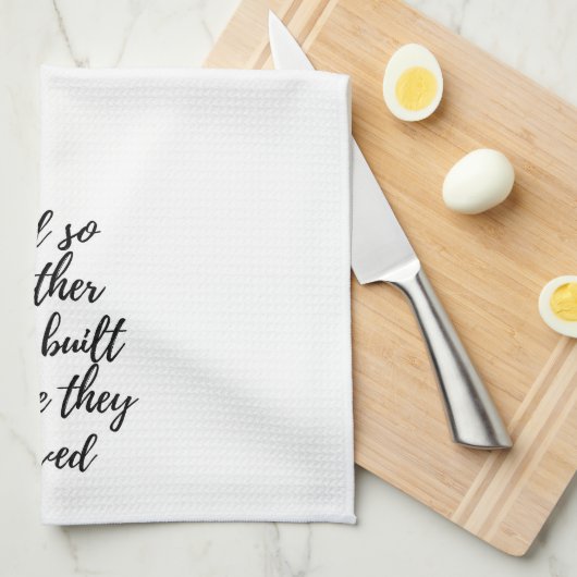 そして二人は一緒に生きたタオルを作った キッチンタオル (四つ折り)