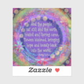 そして人々は静かにフローラを感じかわいらしていた シール (シート)