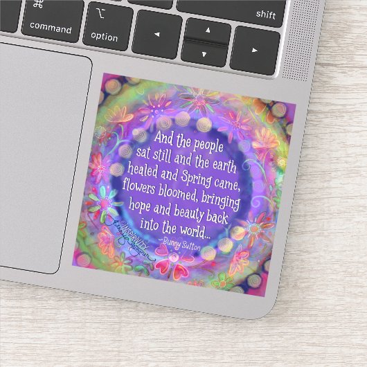 そして人々は静かにフローラを感じかわいらしていた シール (詳細)